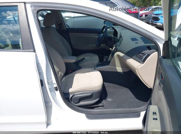 5NPD84LF0HH011919 2017 HYUNDAI ELANTRA White Front interior view
