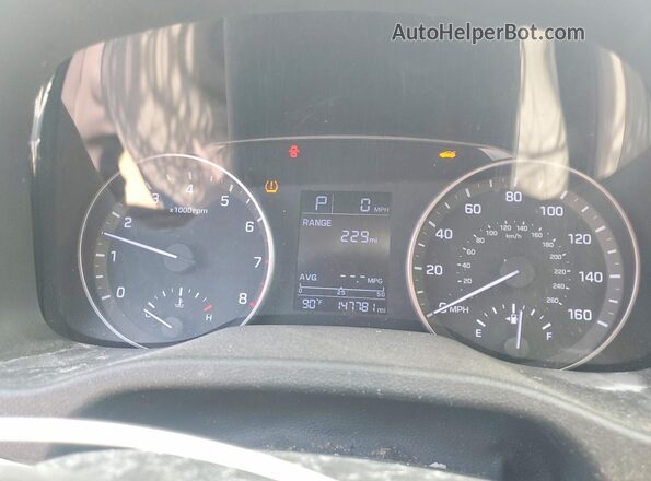 5NPD84LF0HH021673 2017 HYUNDAI ELANTRA Black Vista del cuadro de instrumentos
