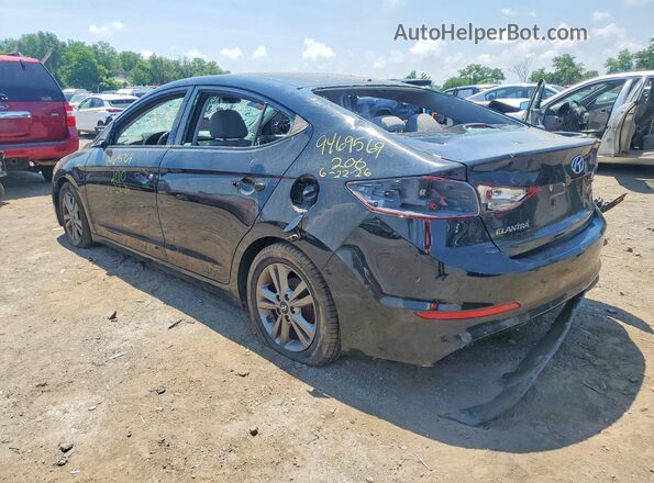 5NPD84LF0HH021673 2017 HYUNDAI ELANTRA Black Trasero izquierdo