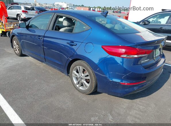 5NPD84LF0HH048470 2017 HYUNDAI ELANTRA Blue Trasero izquierdo
