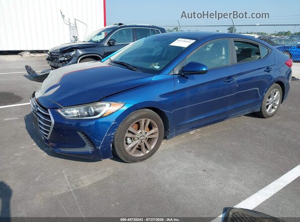 5NPD84LF0HH048470 2017 HYUNDAI ELANTRA Blue Vista tres cuartos delantera izquierda