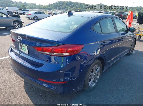 5NPD84LF0HH048470 2017 HYUNDAI ELANTRA Blue Trasero derecho