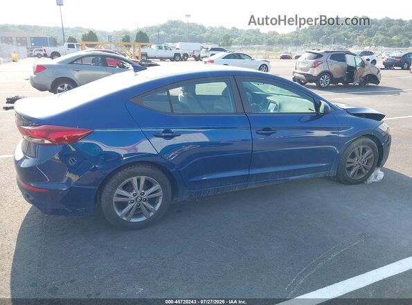 5NPD84LF0HH048470 2017 HYUNDAI ELANTRA Blue Vista interior trasera