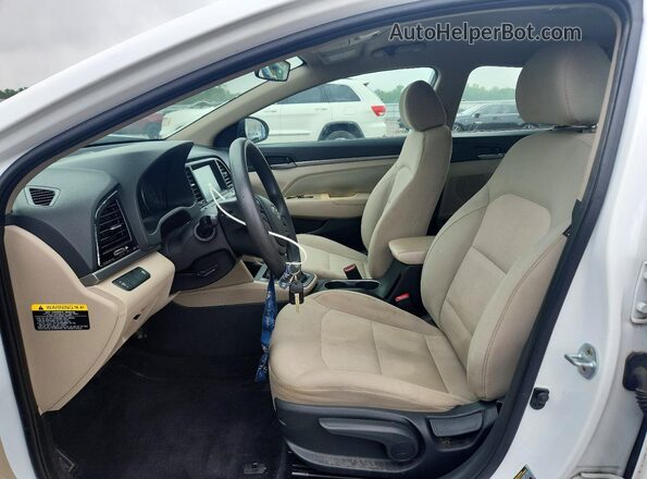 5NPD84LF0HH060036 2017 HYUNDAI ELANTRA White Vista interior delantera