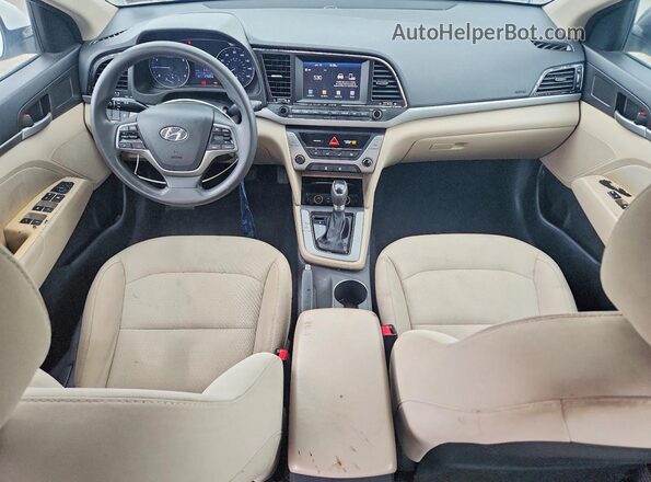 5NPD84LF0HH060036 2017 HYUNDAI ELANTRA White Vista del salpicadero