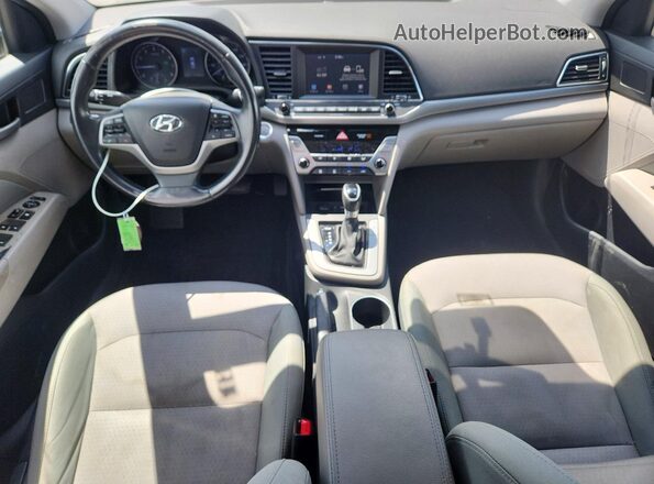 5NPD84LF0HH082859 2017 HYUNDAI ELANTRA Black Widok deski rozdzielczej