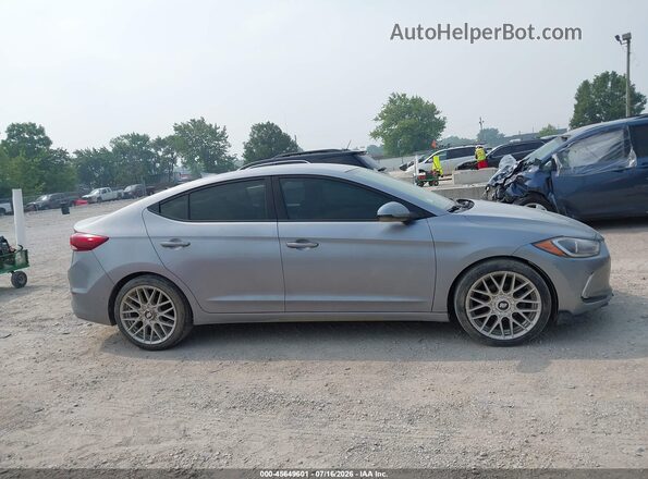 5NPD84LF0HH097846 2017 HYUNDAI ELANTRA Серый Вид задней части салона