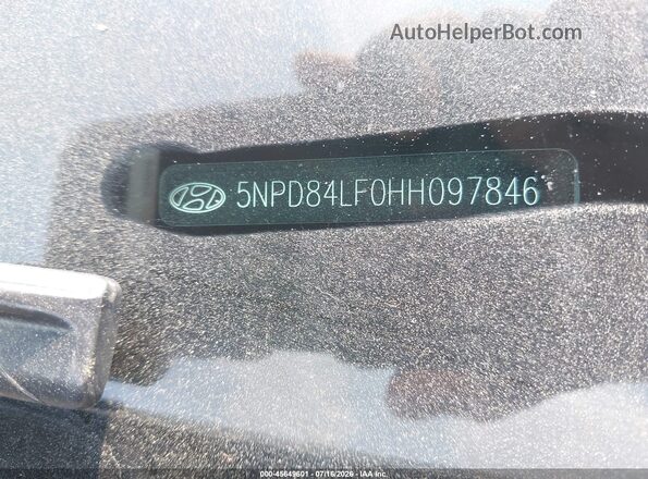 5NPD84LF0HH097846 2017 HYUNDAI ELANTRA Серый Вид подкапотного пространства