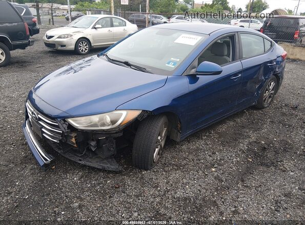 5NPD84LF0HH120428 2017 HYUNDAI ELANTRA Синий Передняя левая четверть