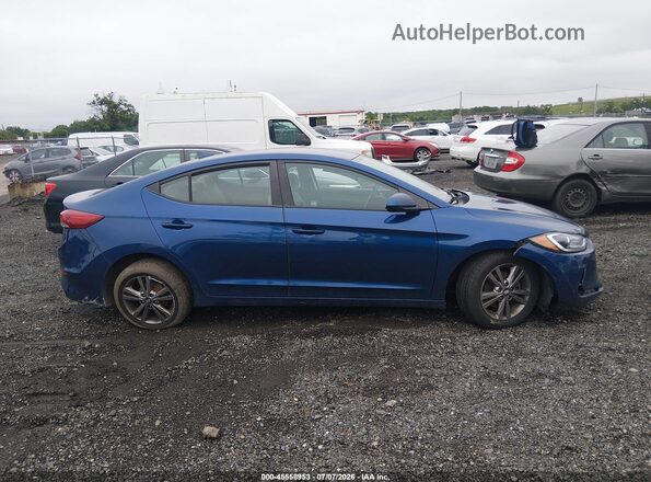 5NPD84LF0HH120428 2017 HYUNDAI ELANTRA Синий Вид задней части салона