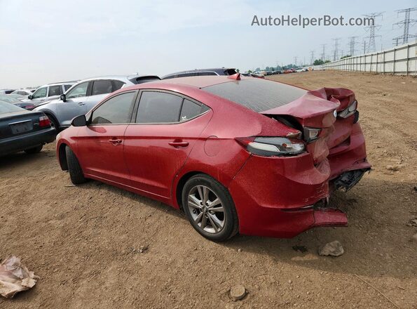 5NPD84LF0HH166860 2017 HYUNDAI ELANTRA Красный Задняя левая четверть