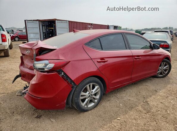 5NPD84LF0HH166860 2017 HYUNDAI ELANTRA Красный Задняя правая четверть