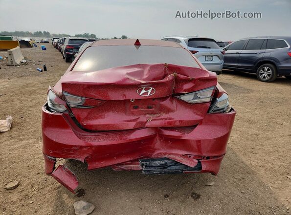 5NPD84LF0HH166860 2017 HYUNDAI ELANTRA Красный Вид сзади