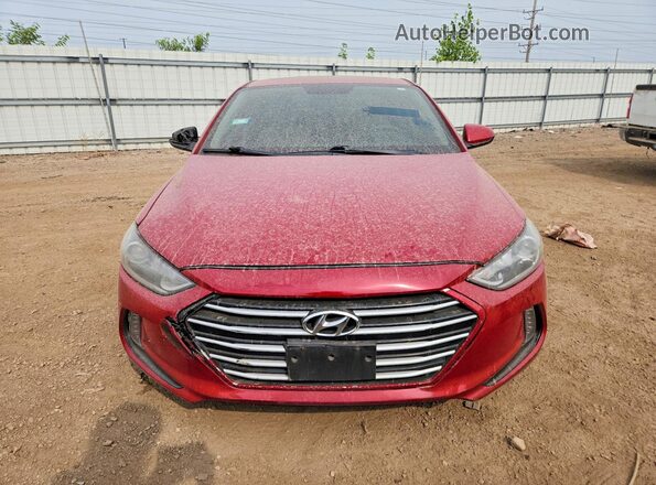 5NPD84LF0HH166860 2017 HYUNDAI ELANTRA Красный Вид спереди