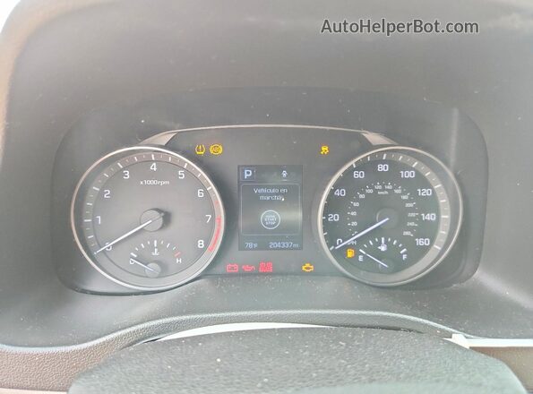 5NPD84LF0HH166860 2017 HYUNDAI ELANTRA Красный Вид щитка приборов