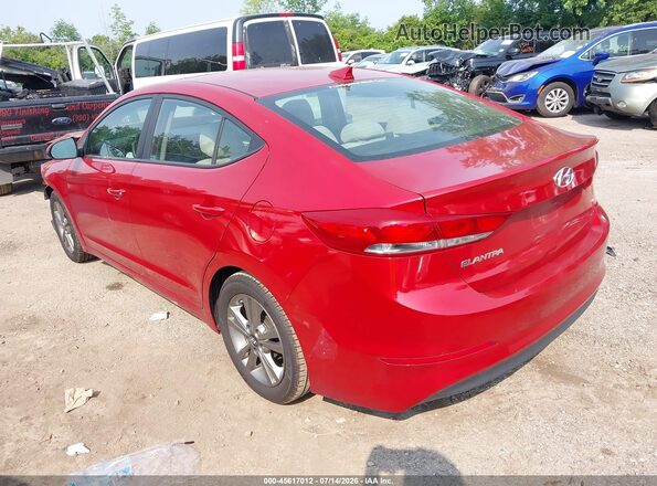 5NPD84LF0HH175090 2017 HYUNDAI ELANTRA Red Հետևի ձախ