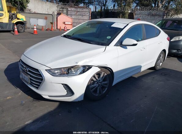 5NPD84LF0HH187661 2017 HYUNDAI ELANTRA White Vista tres cuartos delantera izquierda