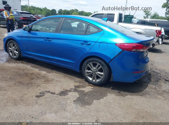 5NPD84LF0HH194545 2017 HYUNDAI ELANTRA Blue Հետևի ձախ