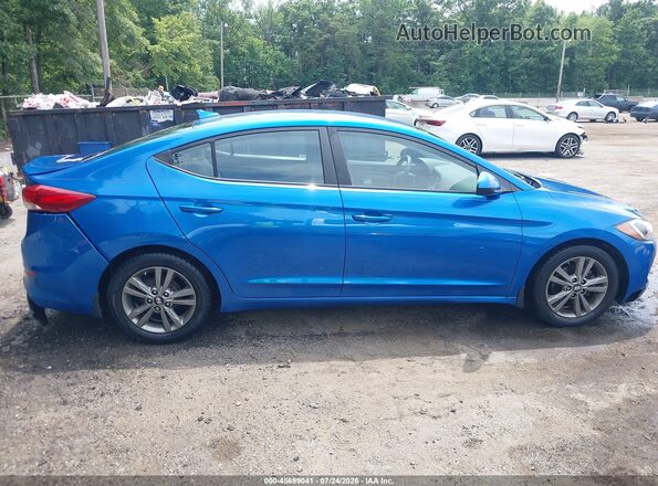 5NPD84LF0HH194545 2017 HYUNDAI ELANTRA Blue Սալոնի հետևի տեսք