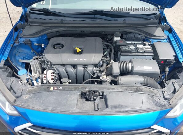 5NPD84LF0HH194545 2017 HYUNDAI ELANTRA Blue Հետևի տեսք