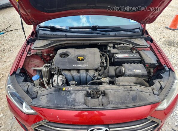 5NPD84LF0HH208072 2017 HYUNDAI ELANTRA Red Вид задньої частини салону