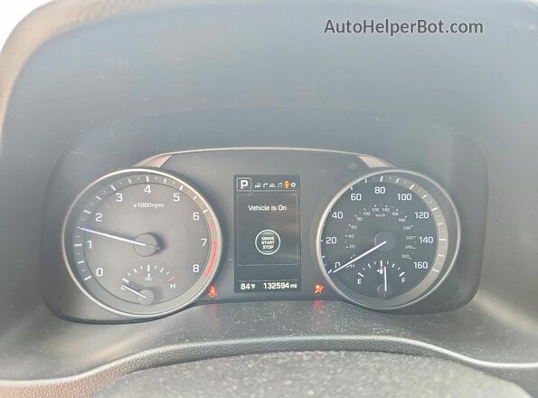 5NPD84LF0HH208072 2017 HYUNDAI ELANTRA Red Вид щитка приладів