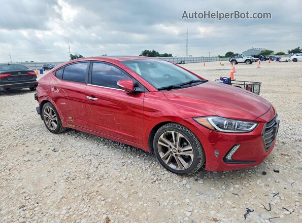 5NPD84LF0HH208072 2017 HYUNDAI ELANTRA Red Передня права чверть