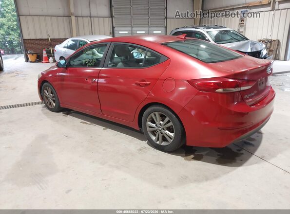 5NPD84LF0JH214394 2018 HYUNDAI ELANTRA Red უკანა მარცხენა