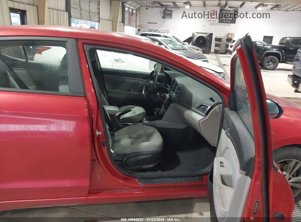 5NPD84LF0JH214394 2018 HYUNDAI ELANTRA Red წინა სალონის ხედი