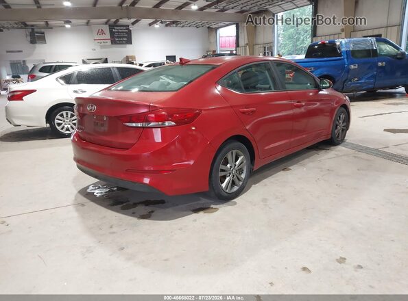 5NPD84LF0JH214394 2018 HYUNDAI ELANTRA Red უკანა მარჯვენა