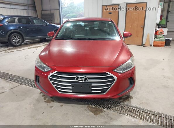 5NPD84LF0JH214394 2018 HYUNDAI ELANTRA Red წინა პანელის ხედი
