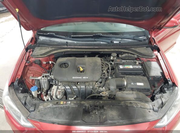 5NPD84LF0JH214394 2018 HYUNDAI ELANTRA Red უკანა ხედი