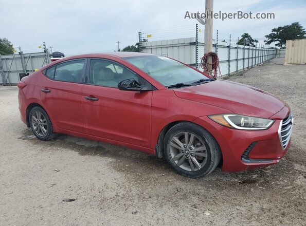 5NPD84LF0JH234547 2018 HYUNDAI ELANTRA Red VIN კოდის სტიკერის ხედი
