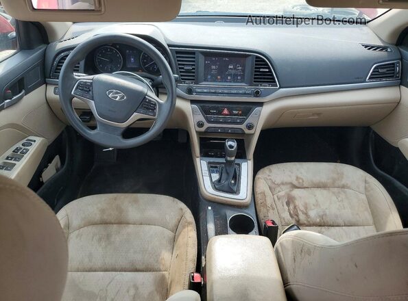 5NPD84LF0JH234547 2018 HYUNDAI ELANTRA Red წინა პანელის ხედი
