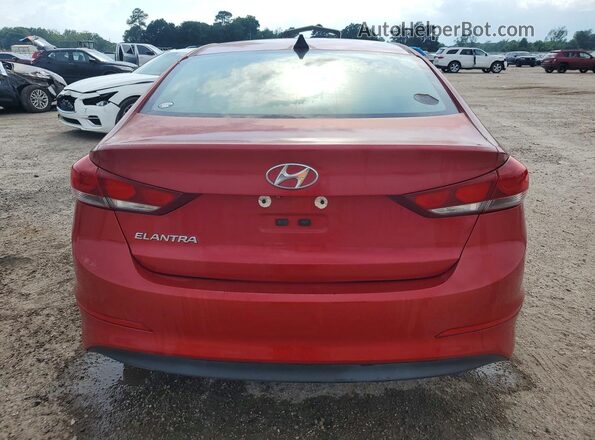 5NPD84LF0JH234547 2018 HYUNDAI ELANTRA Red უკანა ხედი