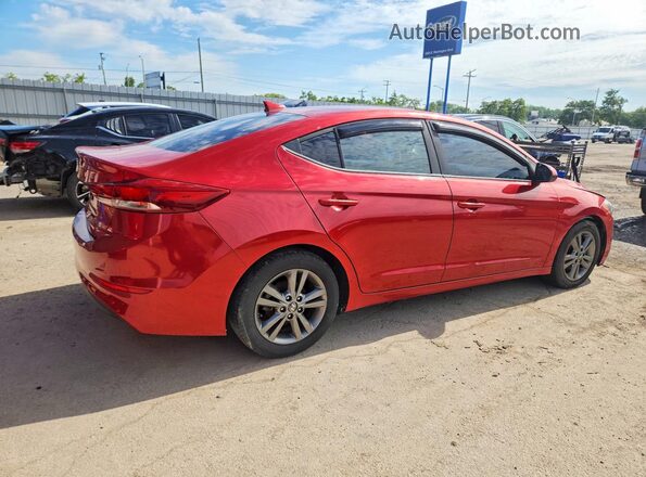5NPD84LF0JH243765 2018 HYUNDAI ELANTRA Красный Задняя правая четверть