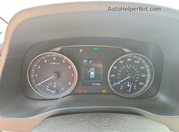 5NPD84LF0JH243765 2018 HYUNDAI ELANTRA Красный Вид щитка приборов