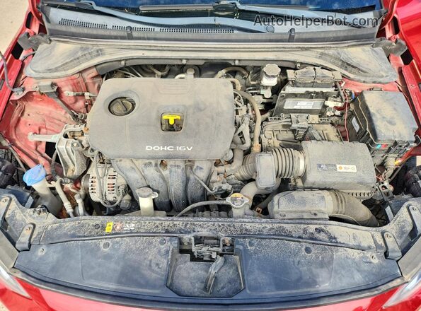 5NPD84LF0JH243765 2018 HYUNDAI ELANTRA Красный Вид задней части салона