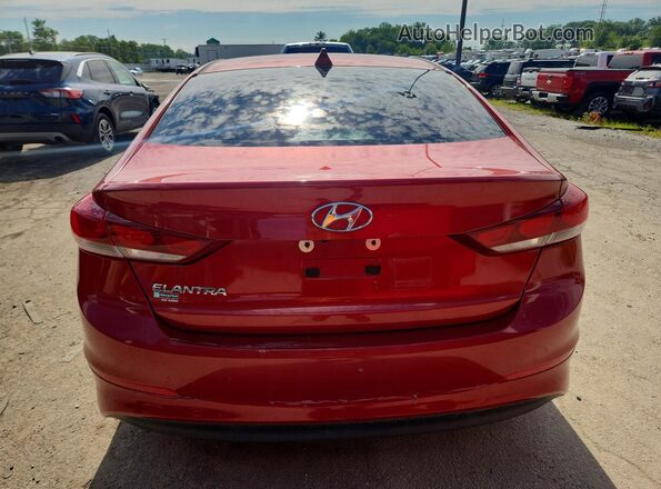5NPD84LF0JH243765 2018 HYUNDAI ELANTRA Красный Вид сзади