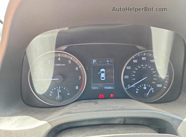 5NPD84LF0JH246696 2018 HYUNDAI ELANTRA Silver Instrument cluster view