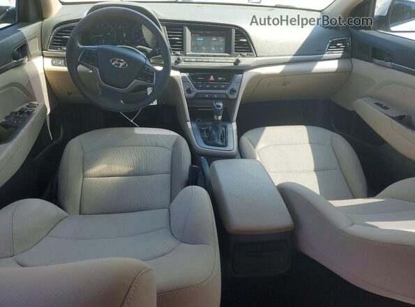 5NPD84LF0JH249372 2018 HYUNDAI ELANTRA White Առջևի վահանակի տեսք