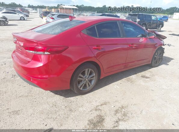 5NPD84LF0JH251350 2018 HYUNDAI ELANTRA Burgundy Rear right