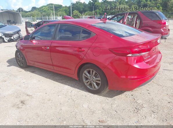 5NPD84LF0JH251350 2018 HYUNDAI ELANTRA Burgundy Rear left