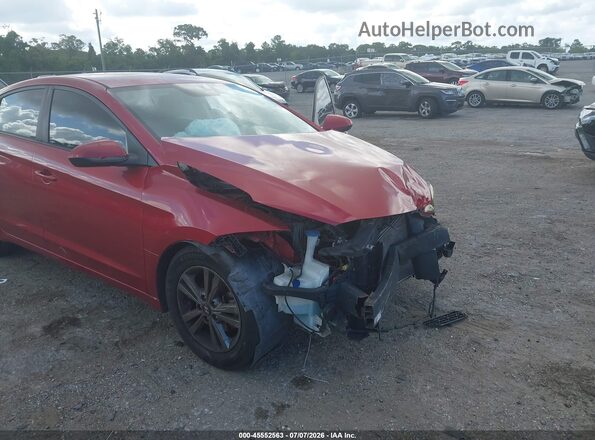 5NPD84LF0JH251350 2018 HYUNDAI ELANTRA Burgundy Front view