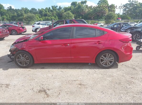 5NPD84LF0JH251350 2018 HYUNDAI ELANTRA Burgundy 360 interior view