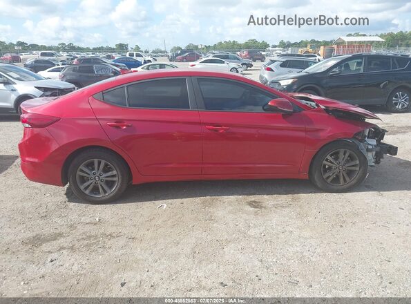 5NPD84LF0JH251350 2018 HYUNDAI ELANTRA Burgundy Rear interior view