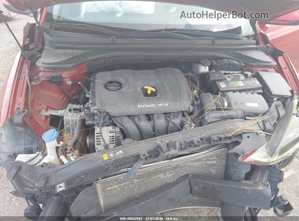 5NPD84LF0JH251350 2018 HYUNDAI ELANTRA Burgundy Rear view