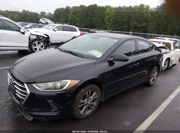 5NPD84LF0JH296028 2018 HYUNDAI ELANTRA Black Front left
