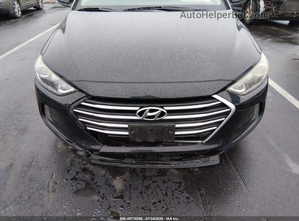 5NPD84LF0JH296028 2018 HYUNDAI ELANTRA Black Front view