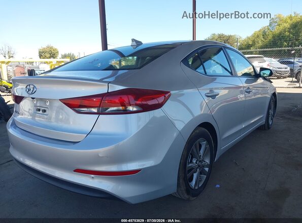 5NPD84LF0JH298328 2018 HYUNDAI ELANTRA Серебряный Задняя правая четверть